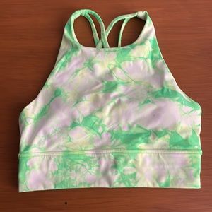 Lululemon high neck energy long line bra